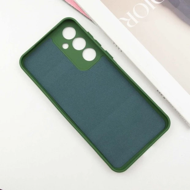 Силікон Original Samsung Galaxy S24 FE (ShutCam) (Темно-зелений)