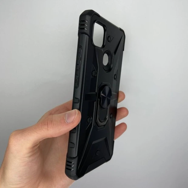 Бронь-чехол Ring Armor Case Xiaomi Redmi 9C (Чёрный)