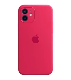 Силикон Original RoundCam Case Apple iPhone 12 (04) Rose Red