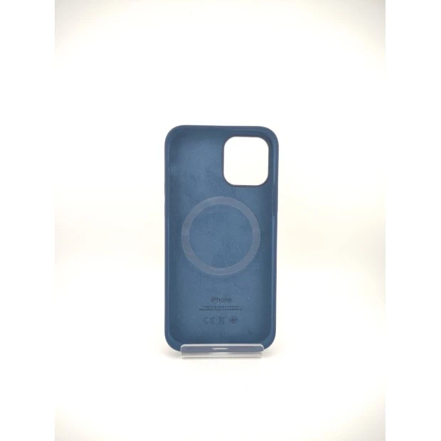 Чохол Silicone Case with MagSafe Apple iPhone 12  /  12 Pro (Темно-синій)
