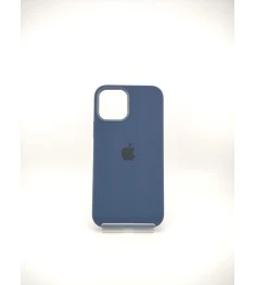 Чохол Silicone Case with MagSafe Apple iPhone 12  /  12 Pro (Темно-синій)