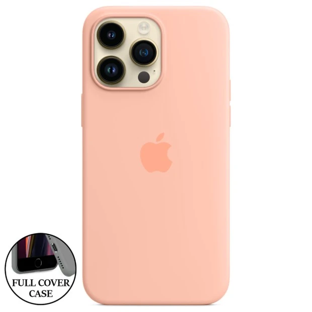 Силикон Original Round Case Apple iPhone 14 Pro Max (Grapefruit)