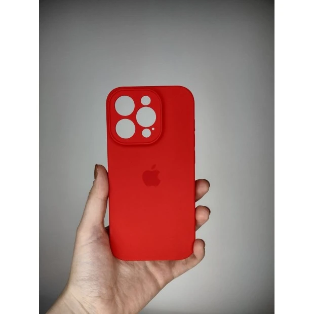 Силикон Original RoundCam Case Apple iPhone 14 Pro (05) Product RED