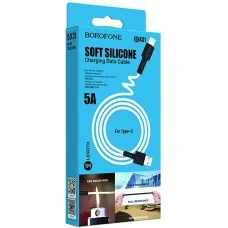 USB-кабель Borofone Silicone BX31 5A (Type-C) (Белый)