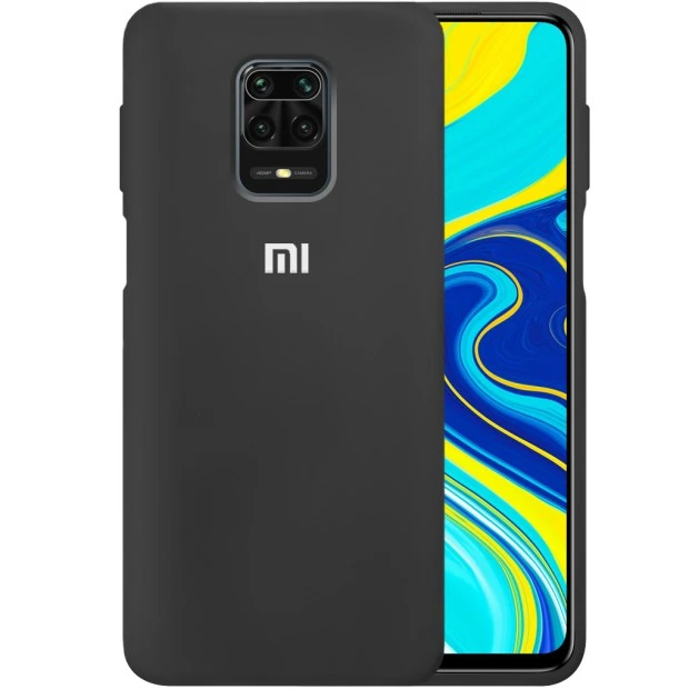 Силикон Original Case Xiaomi Redmi Note 9S / Note 9 Pro (Чёрный)