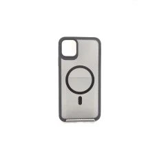 Силикон iPaky Carbon Clear with MagSafe iPhone 11 Pro Max (Black)