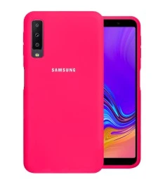 Силикон Original Case Samsung Galaxy A7 (2018) A750 (Малиновый)