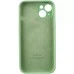 Силіконовий оригінальний чохол RoundCam для Apple iPhone 15 (21) бірюзовий.