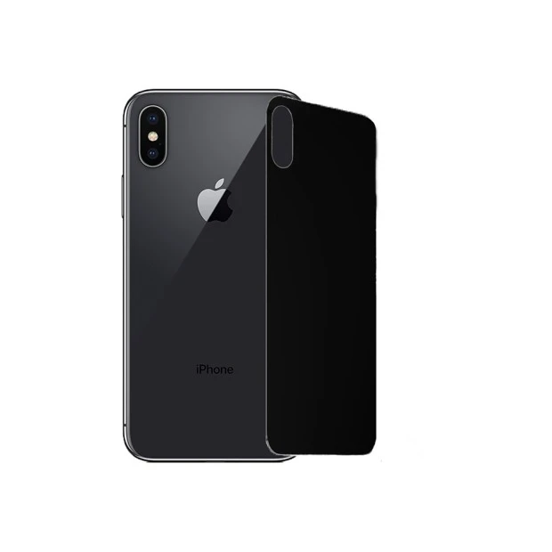 Захисне скло 5D Apple iPhone X  /  XS Black (на задню сторону)