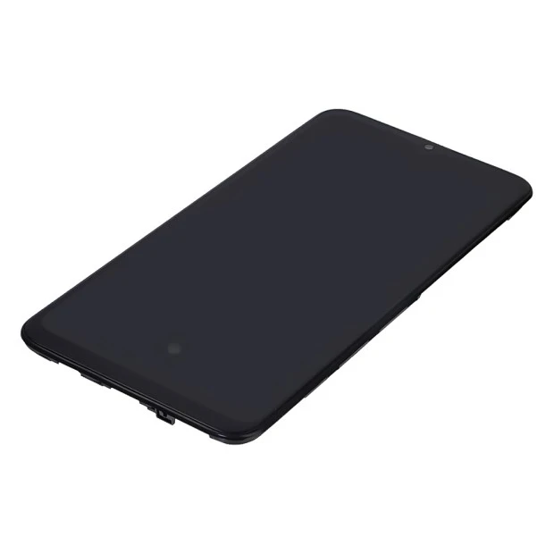 Дисплей для Samsung A307 Galaxy A30S (2019) с чёрным тачскрином и корпусной рамкой OLED