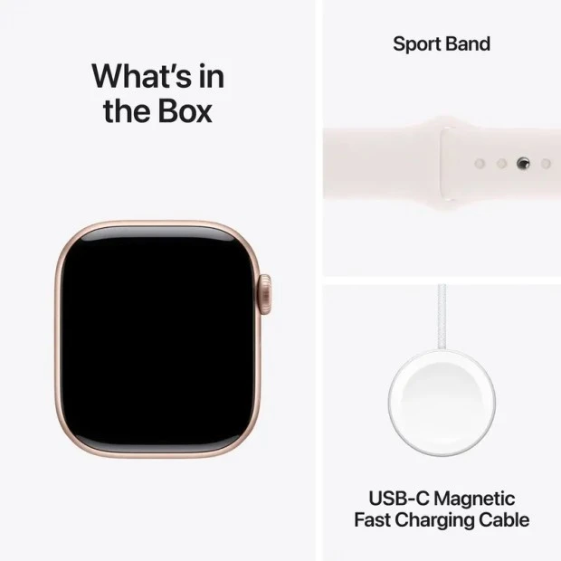 Смарт-часы Apple Watch 10 42mm (Rose Gold) (Light Blush Sport) (New) O