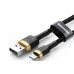 USB-кабель Baseus Cafule Special Edition 2.4A (1м) (Lightning) (Золотий / Чорний) CALKLF-BV1 USB-кабель Baseus Cafule Special Edition 2.4A (1м) (Lightning) (Золотий / Чорний) CALKLF-BV1