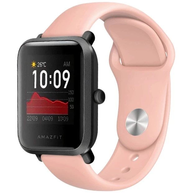 Ремешок Original Design Xiaomi Amazfit Bip 20мм (Buckle) (Пудровый)