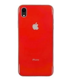 Накладка Premium Glass Case Apple iPhone XR (красный)