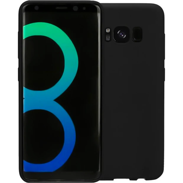 Силиконовый чехол SMTT Samsung Galaxy S8 (Черный)