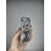 Срібний глиттерний силіконовий чохол для Apple iPhone 5  /  5s  /  SE