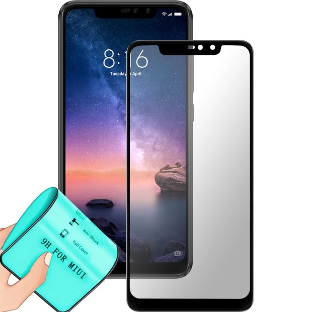 Защитное стекло 5D Ceramic Xiaomi Redmi Note 6 Pro Black