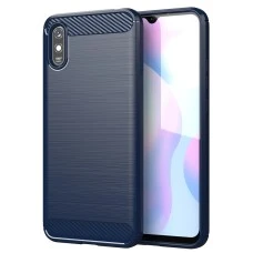 Силикон Polished Carbon Xiaomi Redmi 9A (Синий)