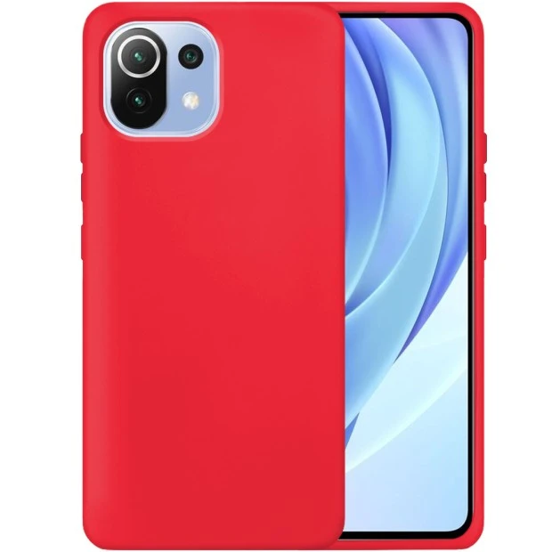 Силіконовий оригінальний 360-чохол для Xiaomi Mi 11 (Червоний)