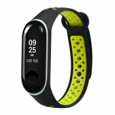 Ремешок Sport Xiaomi Mi Band 2 (Чёрно-салатовый)