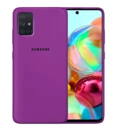 Силикон Original Case Samsung Galaxy A71 (2020) (Сиреневый)