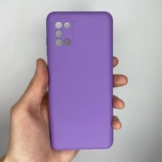 Силикон Original 360 Case Samsung Galaxy A31 (ShutCam) (Лавандовый)
