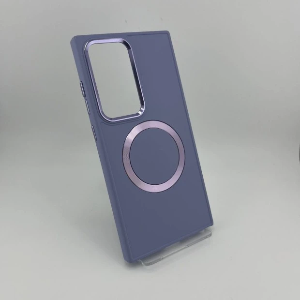 Металева накладка на камеру з MagSafe для Samsung Galaxy S24 Ultra (Темна фіалка)