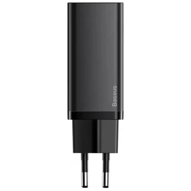 СЗУ-адаптер Baseus GaN2 Lite 65W (1USB / 1Type-C) (Чёрный) CCGAN2L-B01