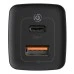 СЗУ-адаптер Baseus GaN2 Lite 65W (1USB / 1Type-C) (Чёрный) CCGAN2L-B01