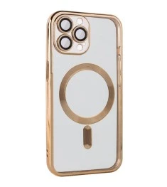 Чохол UMKU Shining з MagSafe для Apple iPhone 15 Pro (Золотий)