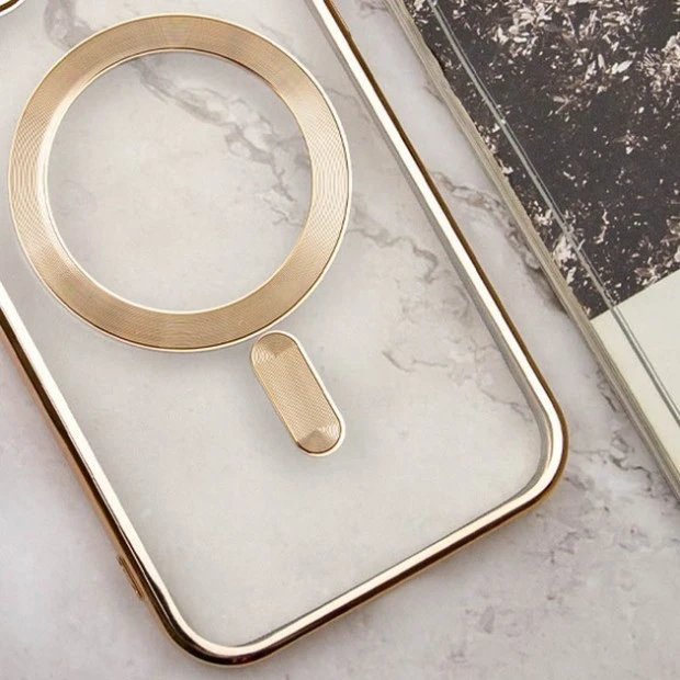Чохол UMKU Shining з MagSafe для Apple iPhone 15 Pro (Золотий)