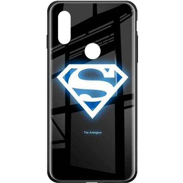 Накладка Luminous Glass Case Xiaomi Redmi Note 7 (Superman)