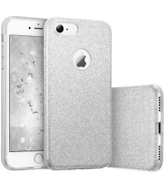 Силикон Glitter Apple iPhone 7 / 8 (Серебрянный)
