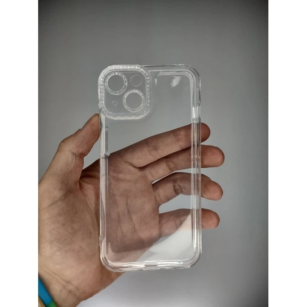 Silicone Case Diamond Apple iPhone 14 (Transparent)