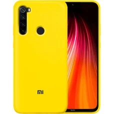 Силикон Original Round Case Logo Xiaomi Redmi Note 8T (Жёлтый)