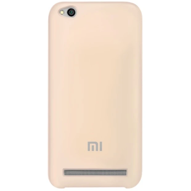 Силіконовий чохол Original Case Logo для Xiaomi Redmi 5A (Пудровий)