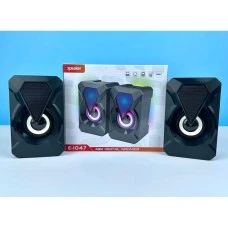 Акустика компьютерная Speaker E-1047 LED (Чёрный)