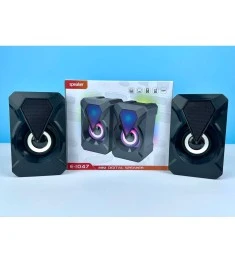 Акустика компьютерная Speaker E-1047 LED (Чёрный)