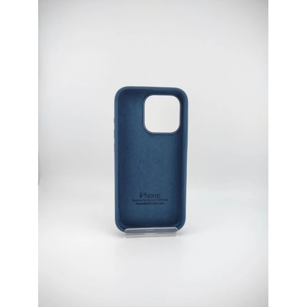 Силіконовий оригінальний чохол для Apple iPhone 15 Pro (Storm Blue)