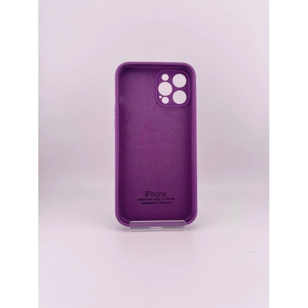 Оригінальний силіконовий чохол RoundCam для Apple iPhone 12 Pro Max (28) Brinjal.