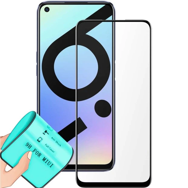 Стекло 5D Ceramic Realme 6i Black