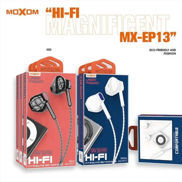 Наушники Moxom EP-13 (Белый)
