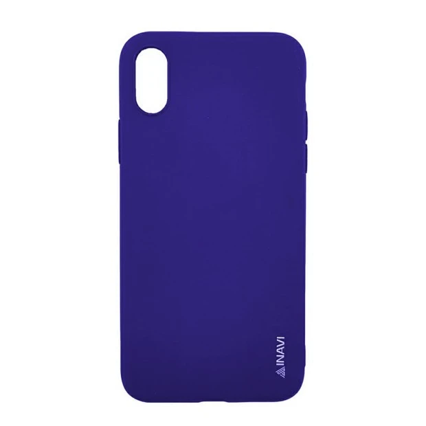 Силіконовий чохол iNavi Color для iPhone X  /  XS (фіолетовий)