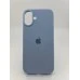 Оригінальний круглий чохол із силікону для Apple iPhone 16 Plus (15) бузкового кольору.