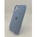Оригінальний круглий чохол із силікону для Apple iPhone 16 Plus (15) бузкового кольору.