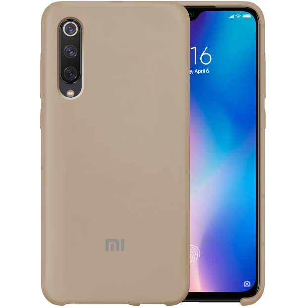 Силиконовый чехол Original Case Xiaomi Mi9 SE (Серо-бежевый)
