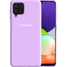 Силикон Original 360 Case Logo Samsung Galaxy A22 (Фиалковый)