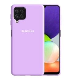 Силикон Original 360 Case Logo Samsung Galaxy A22 (Фиалковый)