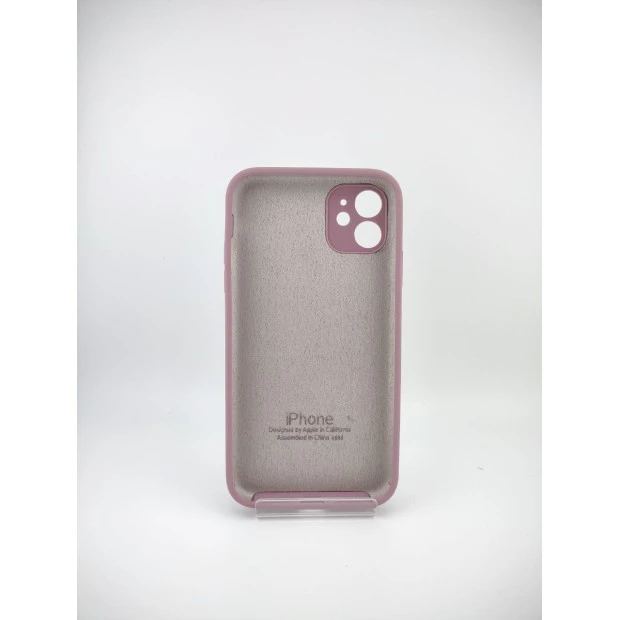 Силіконовий оригінальний квадратний чохол RoundCam для Apple iPhone 11 (01) Bilberry