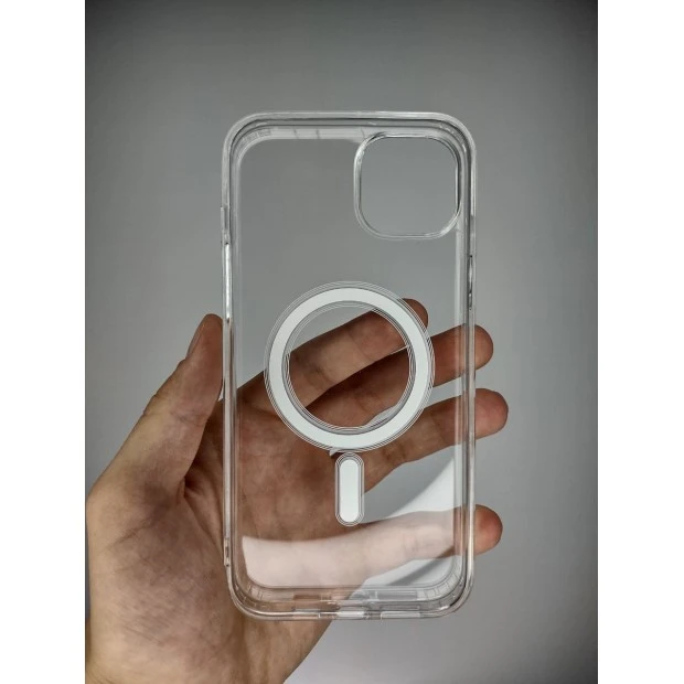 Чохол Clear Case with MagSafe для Apple iPhone 15 Plus (Прозорий)